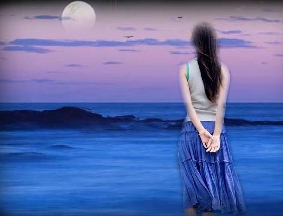 天涯现代诗】海边女人的背影(和玉树临风诗歌