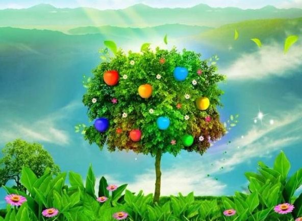 【梧桐 散文 】 门 前那棵苹果树(外一章)_江山文