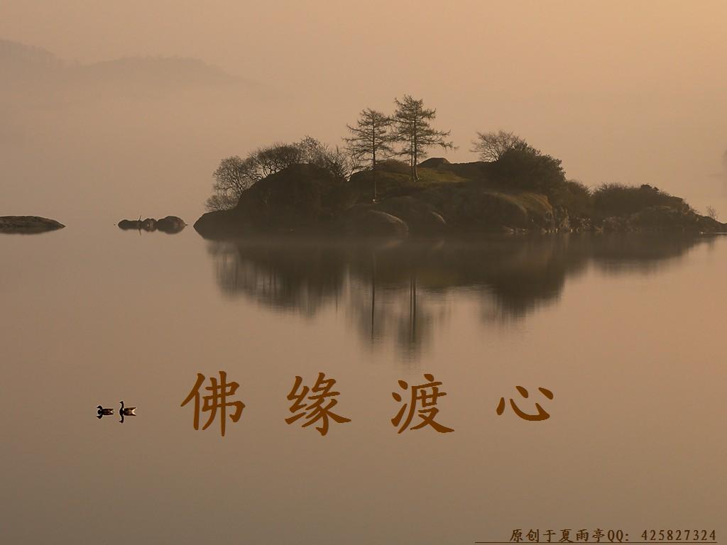 佛缘渡心夏雨亭原创个人散文