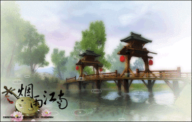 烟雨中的江南风情（题图诗外一首）