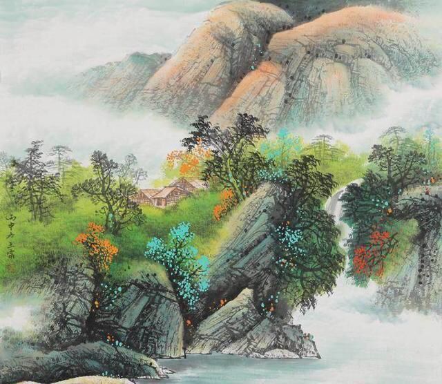 【菊韵】七绝·秋访石孟江（古韵）