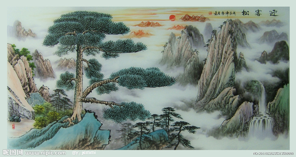 【楚汉】五律·赏红月寄怀四首（古韵）