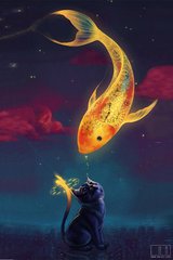 月亮鱼找吃的（童话）