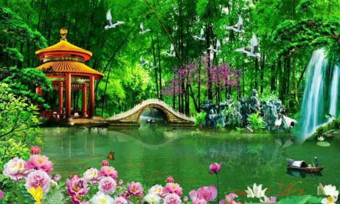 【荷塘】莺啼序.挽春（古韵）