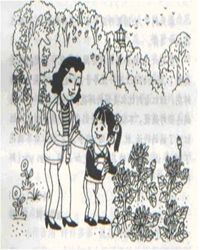 摘花（看图写话）