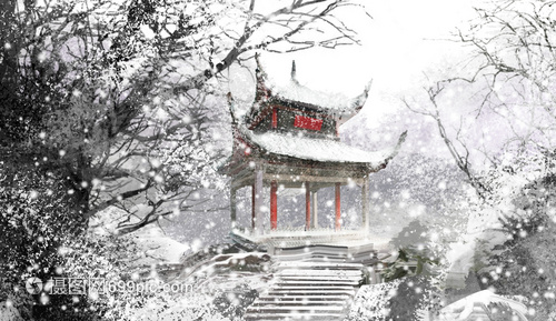 【丁香】植物园夜赏初雪（散文）