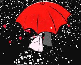 【晓荷.经历】暖暖的红伞（征文 小小说）