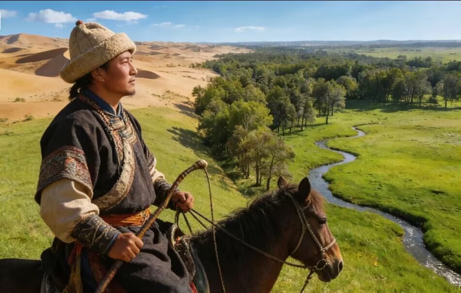 【阳光】荒漠变草原（微小说）