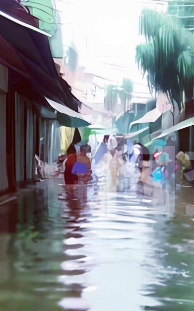 【天涯】沁园春·处暑锦州大水〔诗词〕
