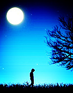 【浪花】那蓝莹莹的夜（散文）