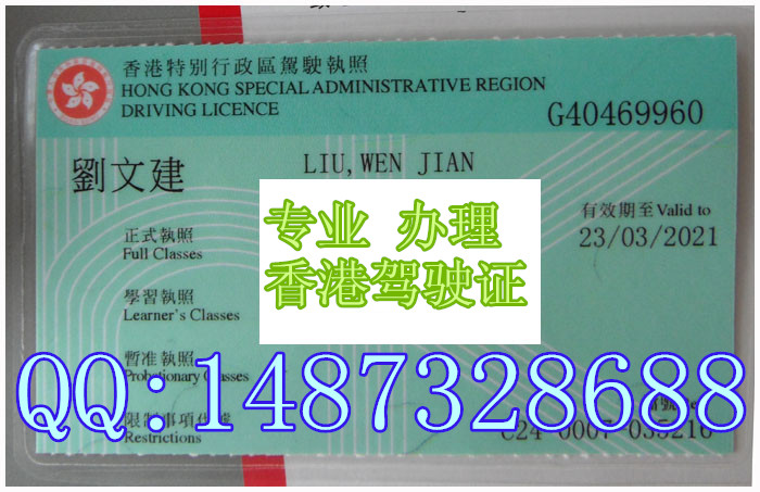这是香港驾驶证样本的拍摄照片